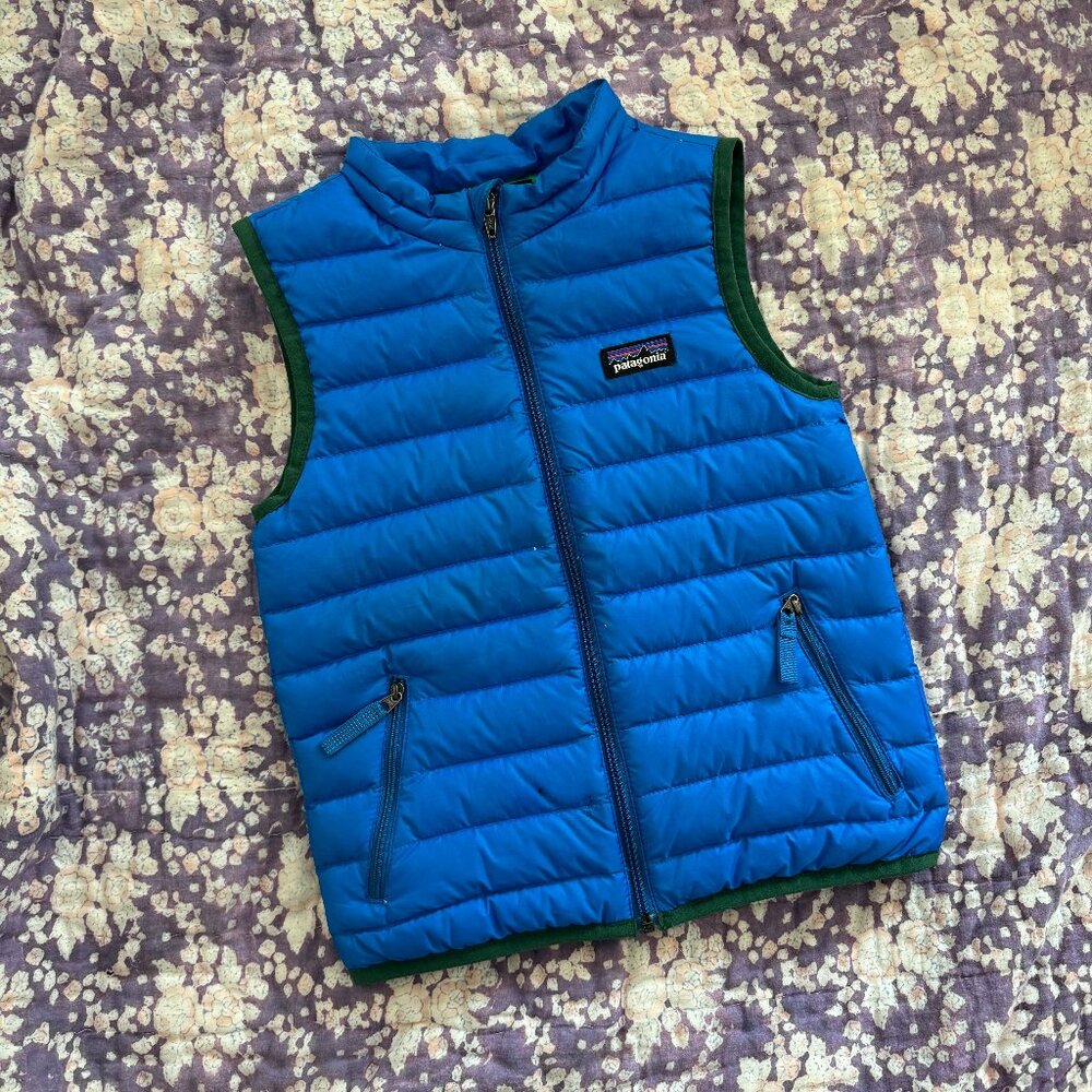 Blue Patagonia 4T Puffer Vest